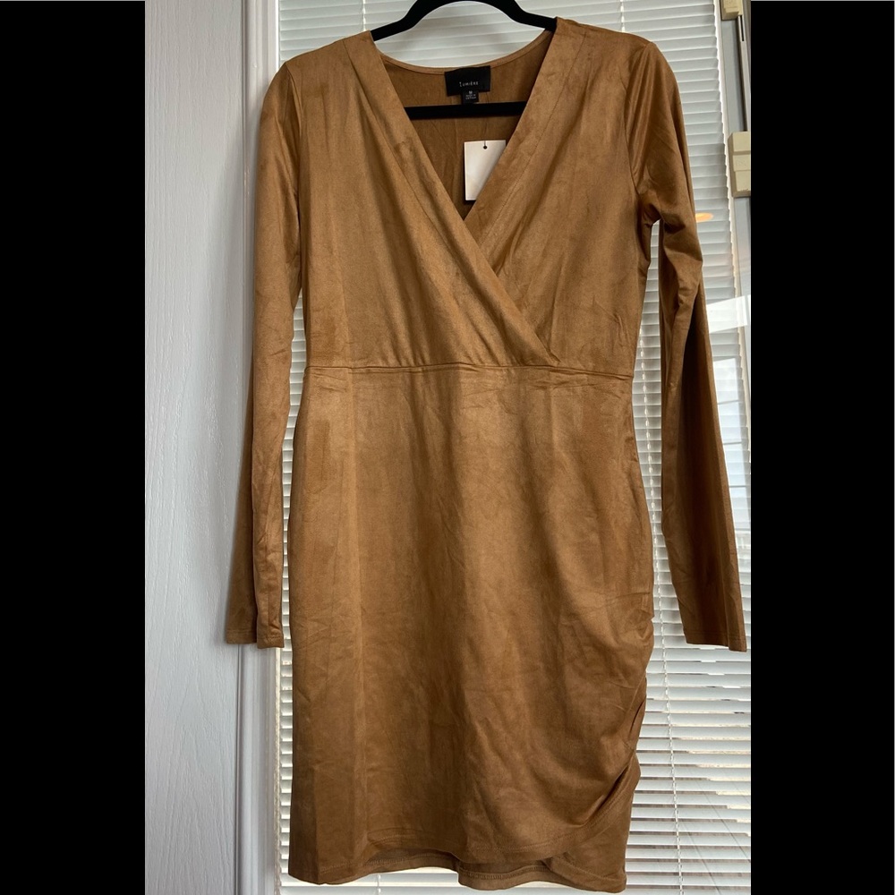 Ladies Faux Suede Dress~ NWT~ Sz Medium